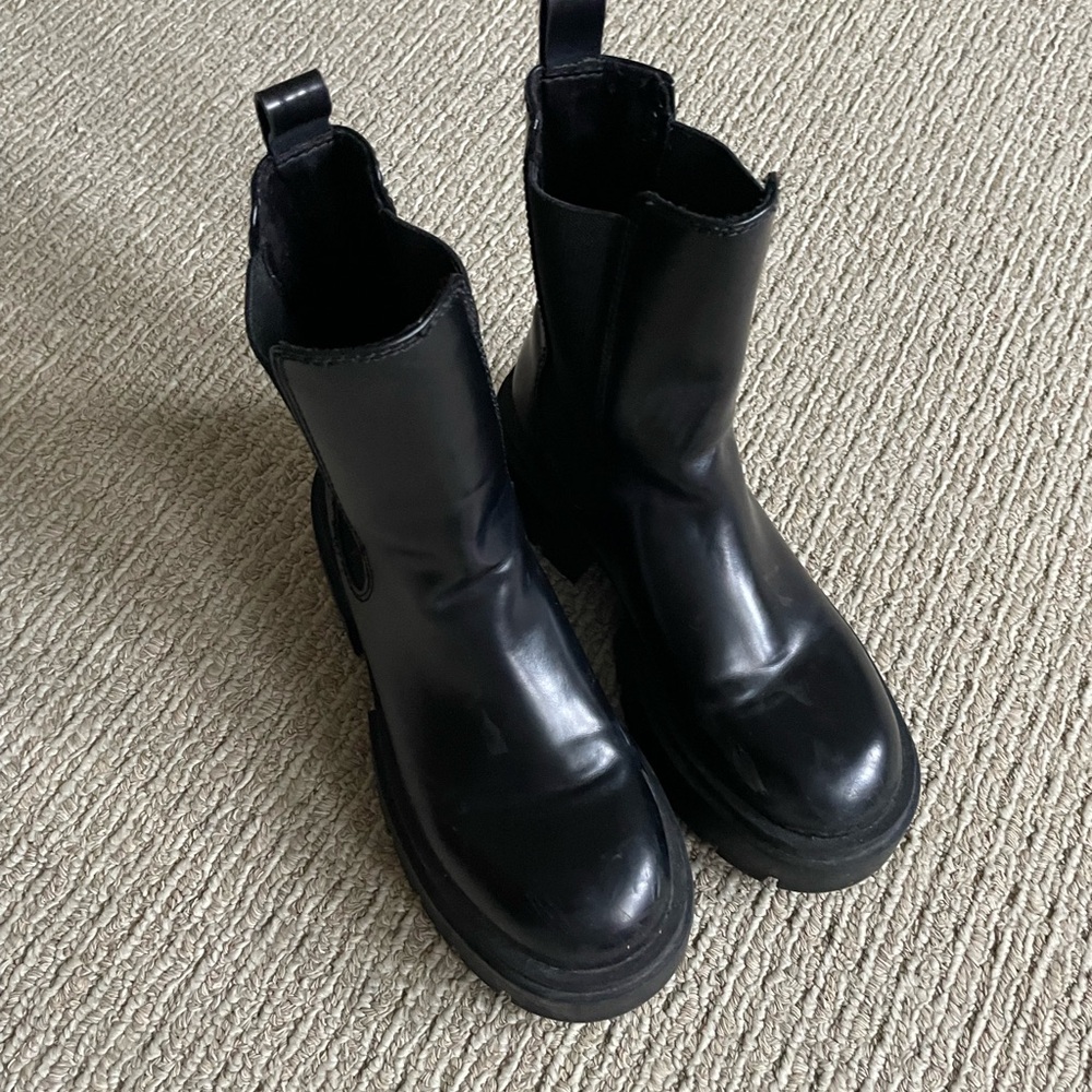Black Leather Boots